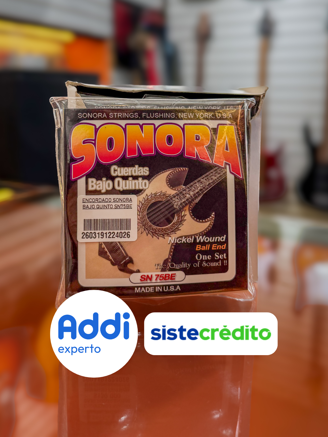 Encordado Sonora SN75BE para Bajo Quinto