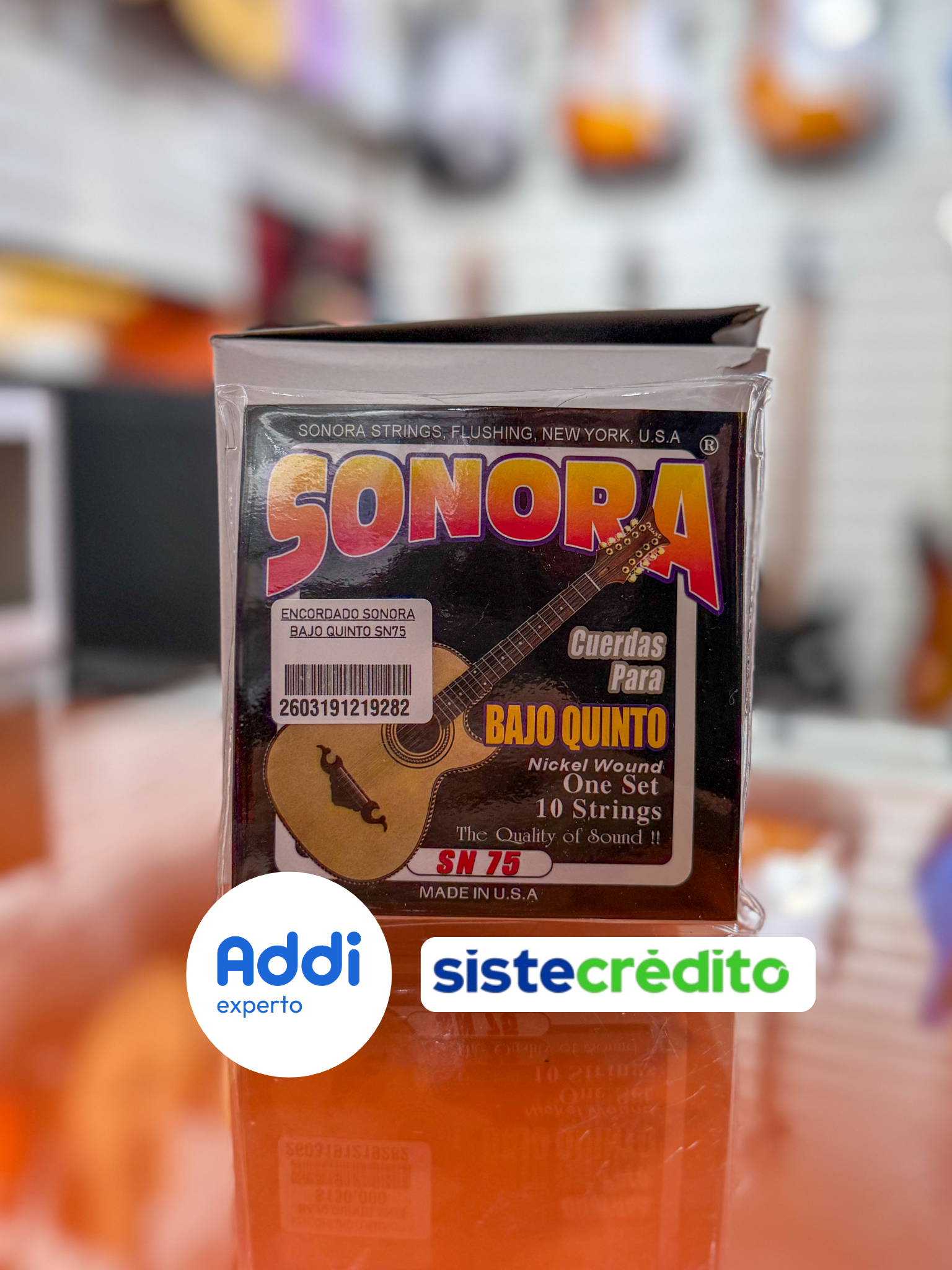 Encordado Sonora SN75 para Bajo Quinto