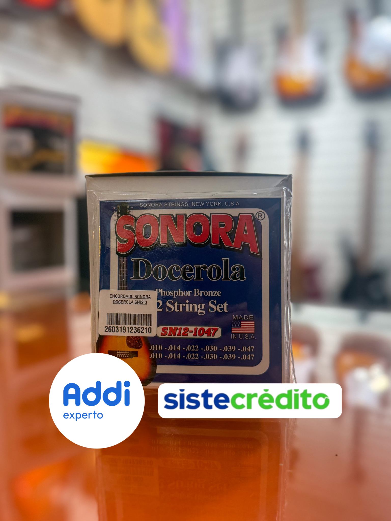 Encordado Sonora SN12-1047 para Docerola