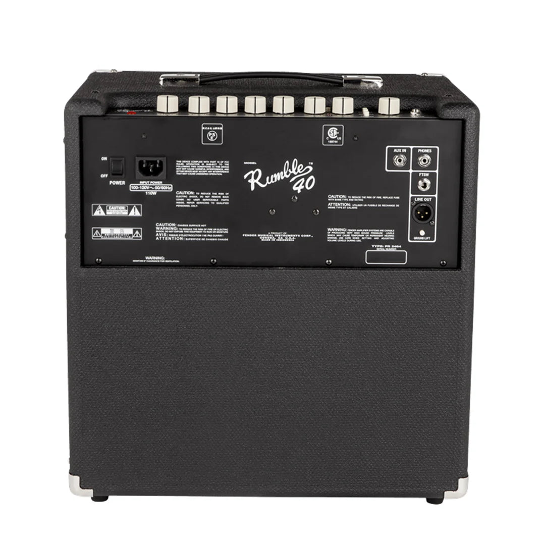 Amplificador Para Bajo Electrico Fender Rumble 40